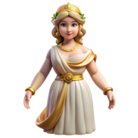 distinctive abstract Hera, Goddess of Marriage, regal pose, NO BACKGROUND with Transparent Background. crisp png