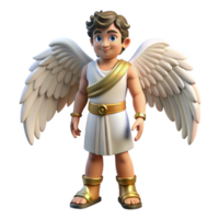 dreamy enchanting Hermes, Messenger God, wearing winged sandals, NO BACKGROUND with Transparent Background. artisan png
