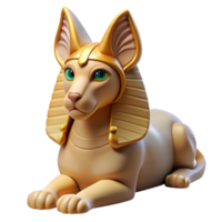 bold stunning Sphinx, enigmatic creature, riddle, NO BACKGROUND with Transparent Background. sharp png