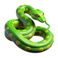 dazzling notable A slithering green tree python. NO BACKGROUND with Transparent Background. png