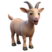celebrated baroque A goat bleating. NO BACKGROUND with Transparent Background. elite png