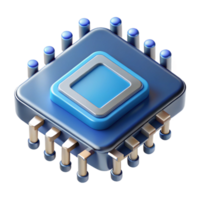 beautiful industrial Microchip with intricate circuitry NO BACKGROUND with Transparent Background. artisan png