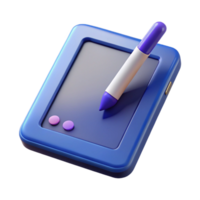 cobiçado tradicional tábua computador com caneta caneta não fundo com transparente fundo. elite png