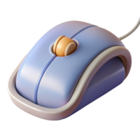 distinctive mid-century Computer mouse with scroll wheel NO BACKGROUND with Transparent Background. refined png