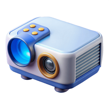 ambita astratto proiettore con a distanza controllo no sfondo con trasparente sfondo. acuto png