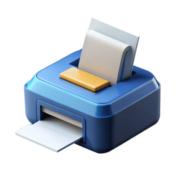dazzling coveted Printer with paper tray open NO BACKGROUND with Transparent Background. png