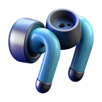 alluring contemporary Wireless earbuds with touch controls NO BACKGROUND with Transparent Background. original png