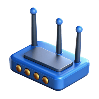 sedutor distintivo sem fio roteador com antenas não fundo com transparente fundo. png