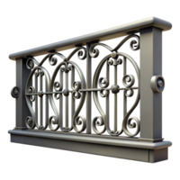 dynamic picturesque Balcony railing, iron, decorative, NO BACKGROUND with Transparent Background. top-tier png