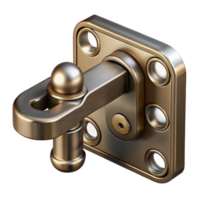 calm elegant Window latch, metal, vintage, NO BACKGROUND with Transparent Background. original png