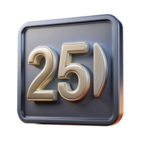 alluring tranquil renaissance House number plaque, modern font, NO BACKGROUND with Transparent Background. high resolution png