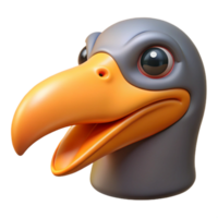 acclaimed surreal Bird beak NO BACKGROUND with Transparent Background. museum quality png