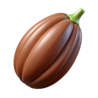 captivating notable Cocoa bean pod NO BACKGROUND with Transparent Background. png