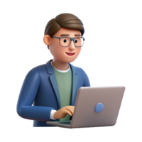distintivo impressionista escritor digitando em uma computador portátil somente a escritor, não fundo com transparente fundo. elite png