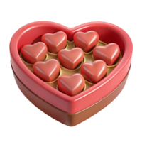 dazzling gothic Heart-shaped box of chocolates, NO BACKGROUND with Transparent Background. high quality png