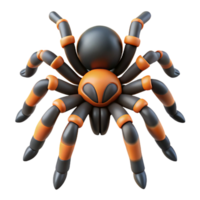 acclaimed modern A tarantula, eight legs visible. NO BACKGROUND with Transparent Background. top-tier png