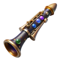 elegant rustic Oboe Isolated with Detailed Keywork and Rich Brown Color premium png