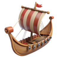 dynamic alluring A traditional Viking longship. NO BACKGROUND with Transparent Background. professional png