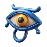 captivating iconic The Eye of Horus amulet. NO BACKGROUND with Transparent Background. png