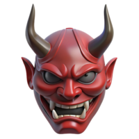 dynamic elegant A Japanese Oni mask. NO BACKGROUND with Transparent Background. elite png