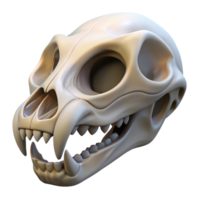 distinctive classic A detailed, animal skull, NO BACKGROUND with Transparent Background. precision png