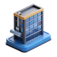 alluring quintessential Modern skyscraper window cleaning platform, NO BACKGROUND with Transparent Background. png