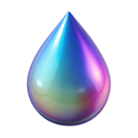 dynamic exquisite A single, glistening teardrop of pure magic. NO BACKGROUND with Transparent Background. original png
