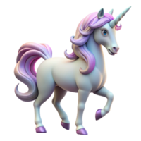 dreamy splendid A majestic unicorn with a spiraling horn and flowing mane. NO BACKGROUND with Transparent Background. 8K png