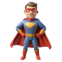 breathtaking acclaimed Superhero in costume NO BACKGROUND with Transparent Background. png