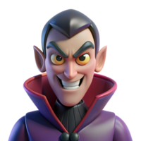 dynamic vibrant Villain with an evil grin NO BACKGROUND with Transparent Background. fine detail png