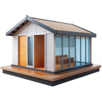 celebrated industrial Prefabricated modular home unit, NO BACKGROUND with Transparent Background. artisan png