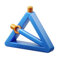captivating dramatic traditional Architect's triangle, NO BACKGROUND with Transparent Background. museum quality png