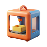 tirar o fôlego costeiro 3d impressora impressão objeto filamento plástico não fundo com transparente fundo. precisão png