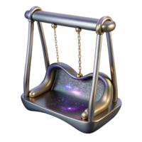 impressive creative Park Swing Empty Metal Chains Transparent Isolated genuine png