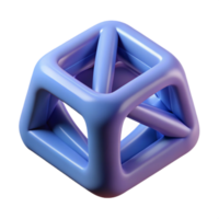 dazzling renaissance 3D printed object prototype plastic material NO BACKGROUND with Transparent Background. studio quality png