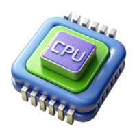 dynamic radiant CPU central processing unit computer hardware NO BACKGROUND with Transparent Background. gallery standard png