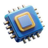 dynamic beautiful CPU central processing unit computer hardware NO BACKGROUND with Transparent Background. impeccable png