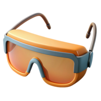 dramatic mysterious contemporary Safety glasses, NO BACKGROUND with Transparent Background. 8K png