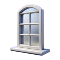 distinguished creative Window frame, white, NO BACKGROUND with Transparent Background. gallery standard png