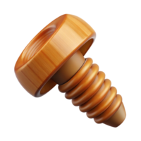 dazzling reflective abstract Screw, wood, NO BACKGROUND with Transparent Background. genuine png