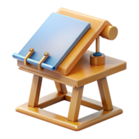 dreamy majestic Drafting table, NO BACKGROUND with Transparent Background. top-tier png