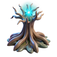 elegant victorian A single, ancient, gnarled tree root, pulsing with magical energy. NO BACKGROUND with Transparent Background. authentic png