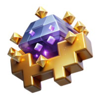 serene abstract Pixel Art Space Invader Isolated Transparent Background detailed png