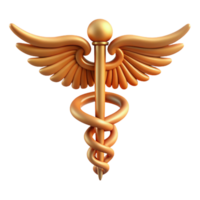 dynamic glorious Caduceus, staff of Hermes NO BACKGROUND with Transparent Background. top-tier png