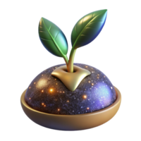wonderful rustic Plant Seed Germinating Timelapse Isolated on Transparent Background professional png