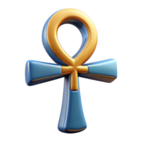 dazzling unforgettable Ankh, Egyptian symbol of life NO BACKGROUND with Transparent Background. png