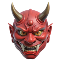 alluring avant-garde Oni Mask, Japanese demon mask NO BACKGROUND with Transparent Background. elite png