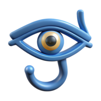 captivating peaceful geometric Eye of Horus, Egyptian symbol of protection NO BACKGROUND with Transparent Background. impeccable png