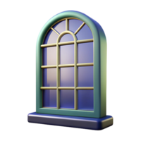 distinguished renaissance Georgian style window pane, NO BACKGROUND with Transparent Background. exclusive png