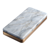 alluring modern Marble countertop slab, NO BACKGROUND with Transparent Background. 4K png